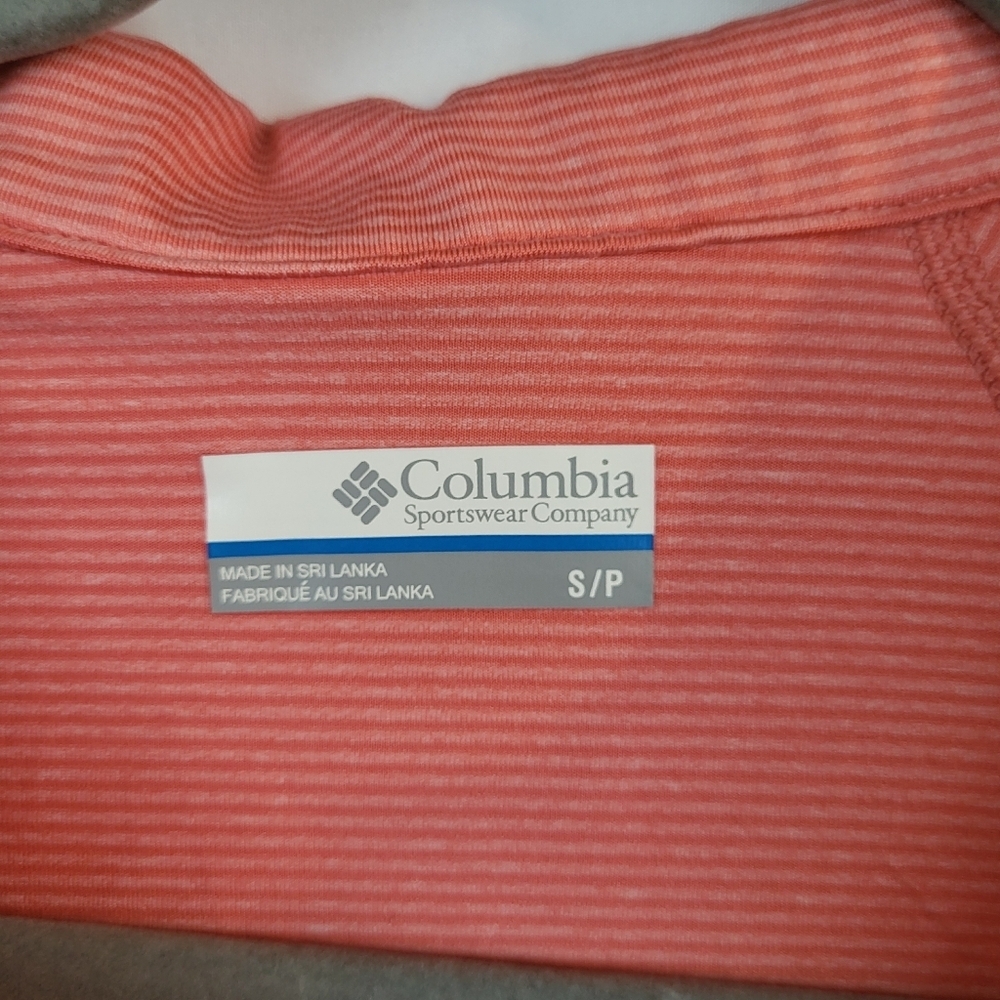Columbia Women's Peach 1/4 Zip Athletic Collar Long Sleeve Small UWOT - Picture 5 of 10